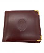 Cartierカルティエ）の古着「2つ折り財布」｜レッド