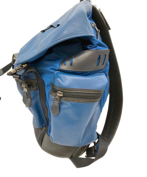 COACH（コーチ）COACH (コーチ) リュック ブラック×ブルーの古着・服飾アイテム