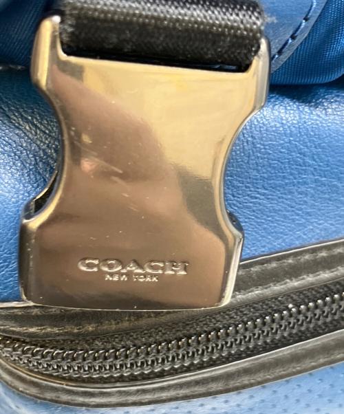 COACH（コーチ）COACH (コーチ) リュック ブラック×ブルーの古着・服飾アイテム