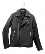 GOSTAR DE FUGAゴスタール ジ フーガ）の古着「レザーライダースジャケット」｜ブラック
