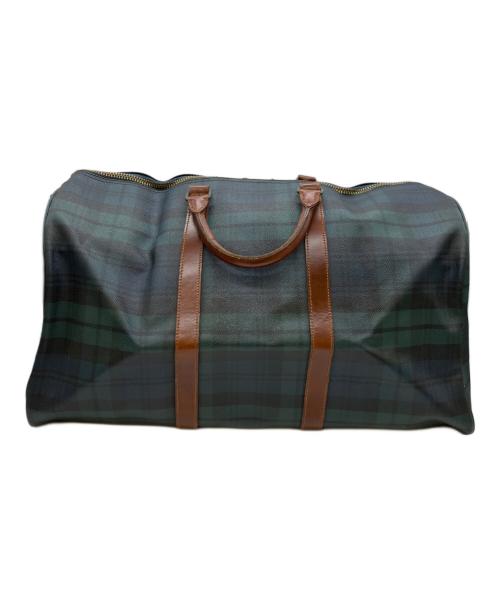 RALPH LAUREN（ラルフローレン）RALPH LAUREN (ラルフローレン) ボストンバッグ グリーン×ブラウンの古着・服飾アイテム