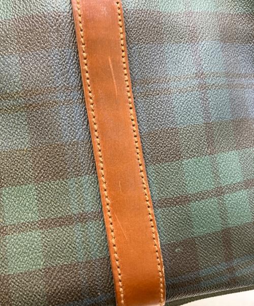 RALPH LAUREN（ラルフローレン）RALPH LAUREN (ラルフローレン) ボストンバッグ グリーン×ブラウンの古着・服飾アイテム