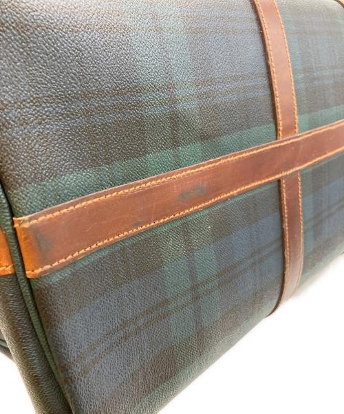 RALPH LAUREN（ラルフローレン）RALPH LAUREN (ラルフローレン) ボストンバッグ グリーン×ブラウンの古着・服飾アイテム