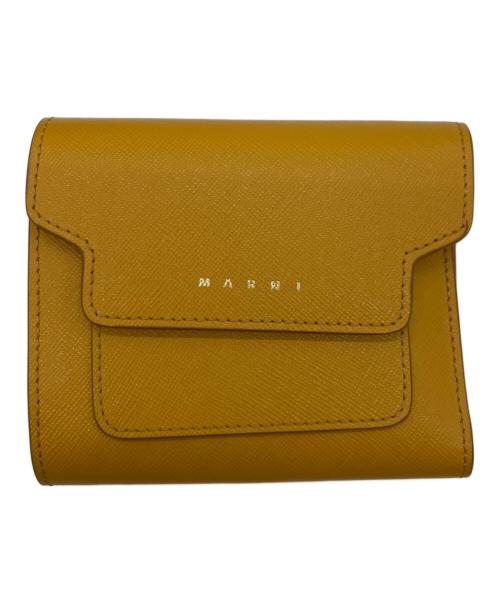 MARNI（マルニ）MARNI (マルニ) 3つ折り財布 マスタードの古着・服飾アイテム
