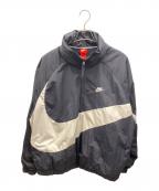NIKEナイキ）の古着「BIG SWOOSH ANRK JACKET」｜ブラック×ホワイト