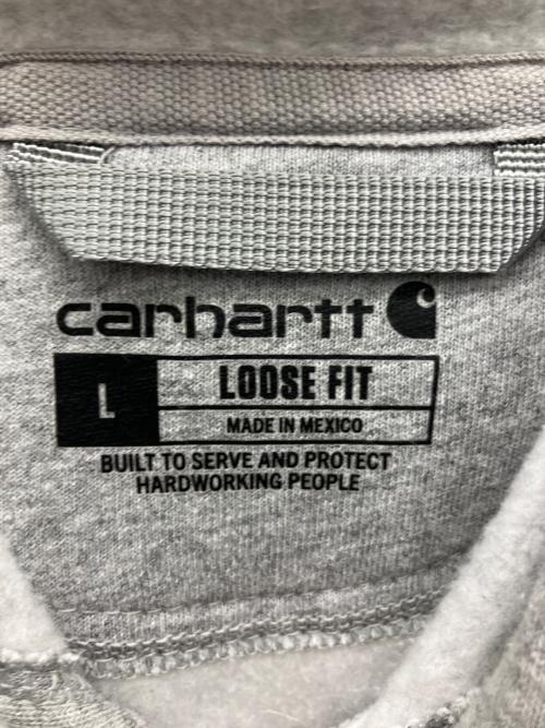 CarHartt（カーハート）CarHartt (カーハート) プルオーバーパーカー グレー サイズ:Lの古着・服飾アイテム