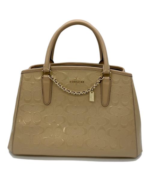 COACH（コーチ）COACH (コーチ) 2WAYバッグ ピンクベージュの古着・服飾アイテム