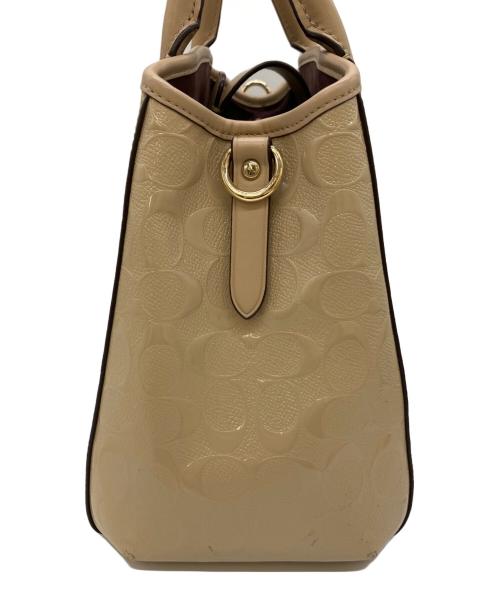 COACH（コーチ）COACH (コーチ) 2WAYバッグ ピンクベージュの古着・服飾アイテム