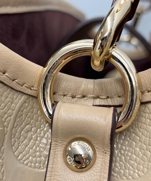 COACH（コーチ）COACH (コーチ) 2WAYバッグ ピンクベージュの古着・服飾アイテム