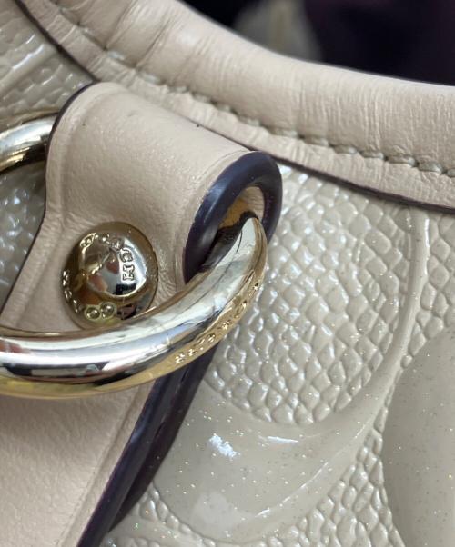 COACH（コーチ）COACH (コーチ) 2WAYバッグ ピンクベージュの古着・服飾アイテム