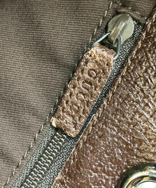 GUCCI（グッチ）GUCCI (グッチ) ハンドバッグ ベージュ×ブラウンの古着・服飾アイテム