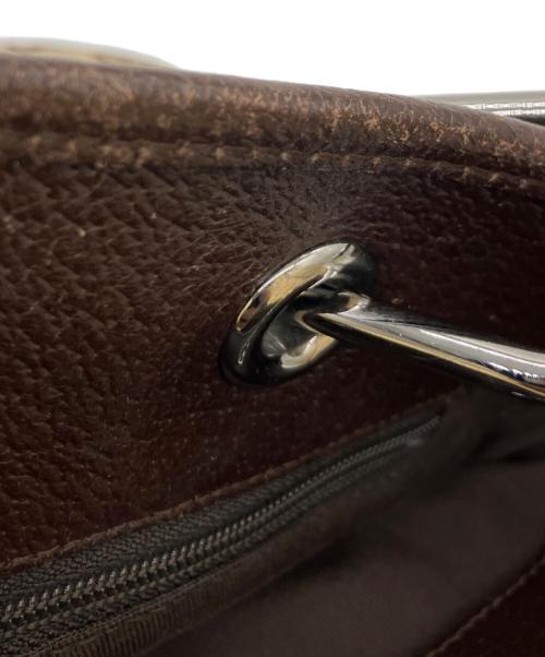 GUCCI（グッチ）GUCCI (グッチ) ハンドバッグ ベージュ×ブラウンの古着・服飾アイテム