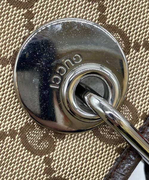 GUCCI（グッチ）GUCCI (グッチ) ハンドバッグ ベージュ×ブラウンの古着・服飾アイテム