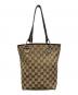 GUCCI（グッチ）の古着「ハンドバッグ」｜ベージュ×ブラウン