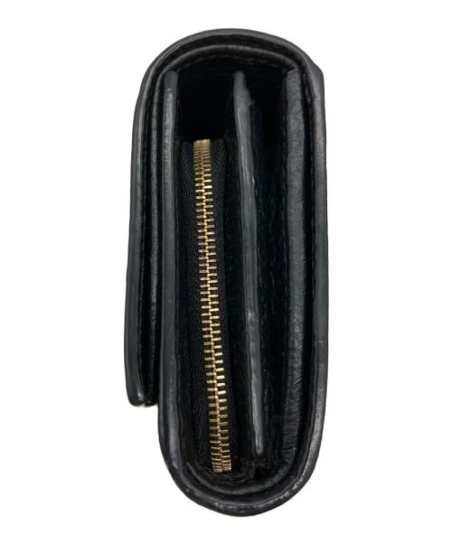 GUCCI（グッチ）GUCCI (グッチ) 2つ折り財布 ブラック×ベージュの古着・服飾アイテム