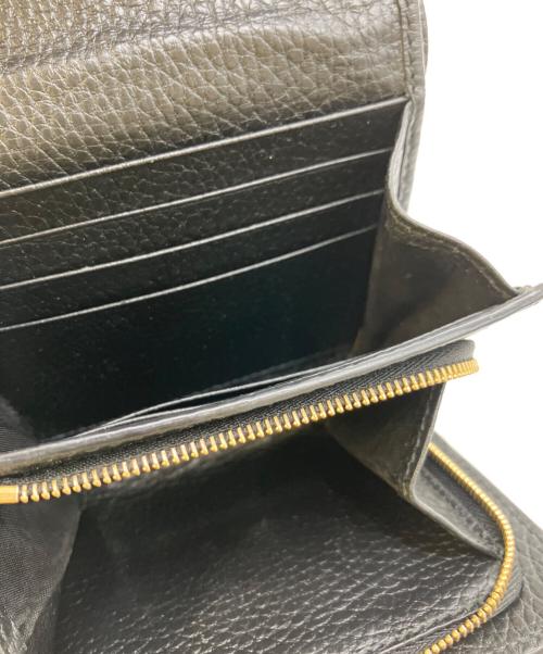 GUCCI（グッチ）GUCCI (グッチ) 2つ折り財布 ブラック×ベージュの古着・服飾アイテム