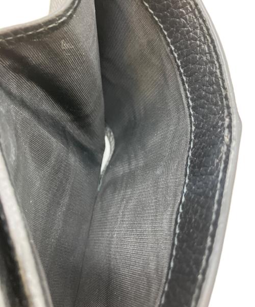 GUCCI（グッチ）GUCCI (グッチ) 2つ折り財布 ブラック×ベージュの古着・服飾アイテム