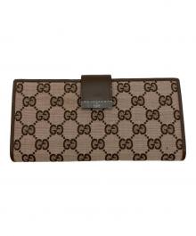 GUCCI（グッチ）の古着「長財布」｜ブラウン×ピンク