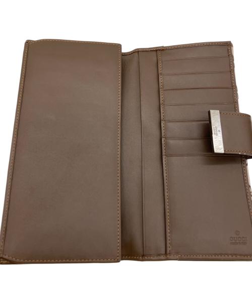 GUCCI（グッチ）GUCCI (グッチ) 長財布 ブラウン×ピンクの古着・服飾アイテム