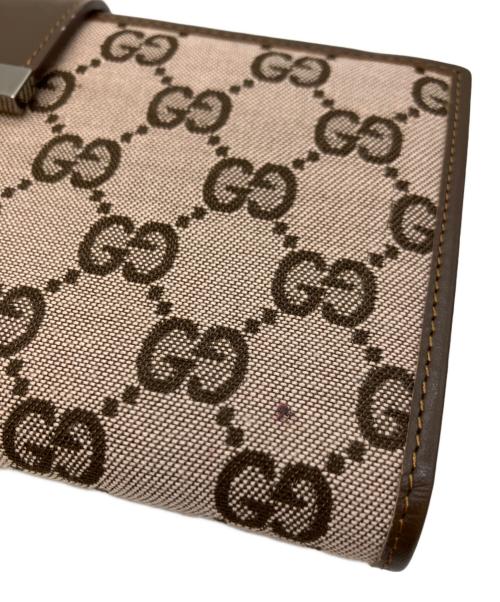 GUCCI（グッチ）GUCCI (グッチ) 長財布 ブラウン×ピンクの古着・服飾アイテム