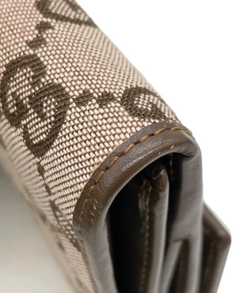 GUCCI（グッチ）GUCCI (グッチ) 長財布 ブラウン×ピンクの古着・服飾アイテム