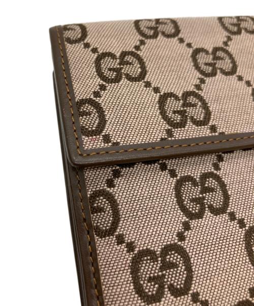 GUCCI（グッチ）GUCCI (グッチ) 長財布 ブラウン×ピンクの古着・服飾アイテム