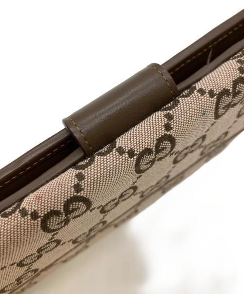 GUCCI（グッチ）GUCCI (グッチ) 長財布 ブラウン×ピンクの古着・服飾アイテム