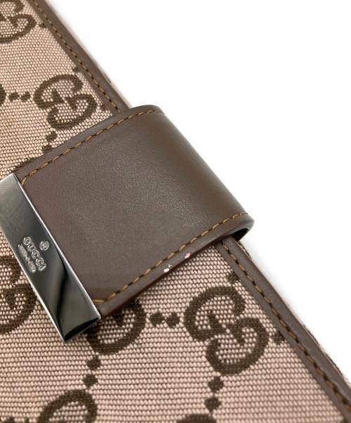 GUCCI（グッチ）GUCCI (グッチ) 長財布 ブラウン×ピンクの古着・服飾アイテム