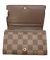 中古・古着 LOUIS VUITTON (ルイ ヴィトン) 2つ折り財布 ブラウン：12000円