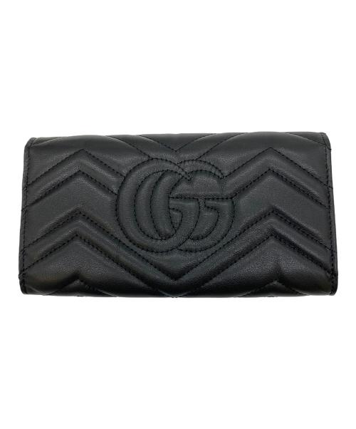 GUCCI（グッチ）GUCCI (グッチ) 長財布 ブラックの古着・服飾アイテム