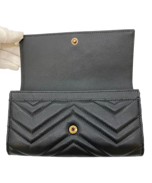 GUCCI（グッチ）GUCCI (グッチ) 長財布 ブラックの古着・服飾アイテム