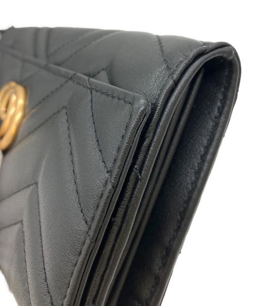 GUCCI（グッチ）GUCCI (グッチ) 長財布 ブラックの古着・服飾アイテム