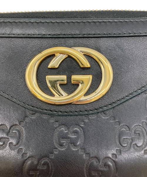 GUCCI（グッチ）GUCCI (グッチ) 長財布 ブラックの古着・服飾アイテム