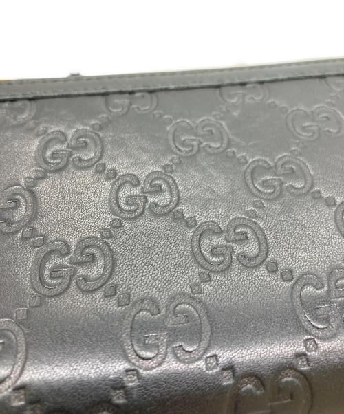 GUCCI（グッチ）GUCCI (グッチ) 長財布 ブラックの古着・服飾アイテム