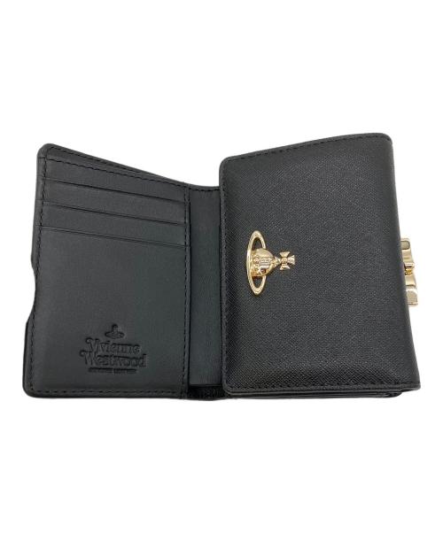 Vivienne Westwood（ヴィヴィアンウエストウッド）Vivienne Westwood (ヴィヴィアンウエストウッド) 3つ折り財布 ブラックの古着・服飾アイテム