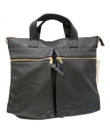 OUTDOOR PRODUCTS×Firsthand（アウトドア プロダクツ×ファーストハンド）の古着「レザーヘルメットバッグ」｜ブラック