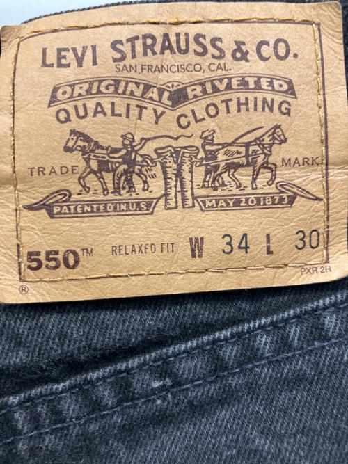 LEVI'S（リーバイス）LEVI'S (リーバイス) 550ブラックデニム ブラック サイズ:W34×L30の古着・服飾アイテム