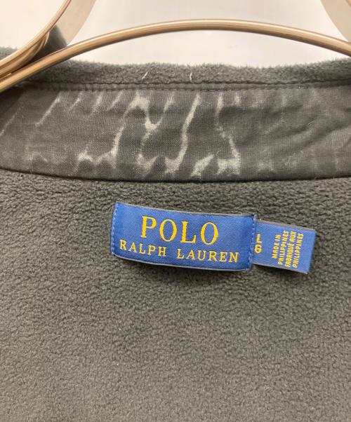 POLO RALPH LAUREN（ポロ・ラルフローレン）POLO RALPH LAUREN (ポロ・ラルフローレン) フリースシャツジャケット ブラック サイズ:Lの古着・服飾アイテム