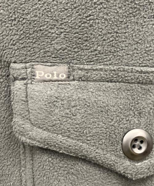 POLO RALPH LAUREN（ポロ・ラルフローレン）POLO RALPH LAUREN (ポロ・ラルフローレン) フリースシャツジャケット ブラック サイズ:Lの古着・服飾アイテム