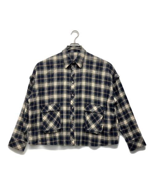 BEEDEN（ビーデン）BEEDEN (ビーデン) 長袖シャツ ネイビー サイズ:Freeの古着・服飾アイテム
