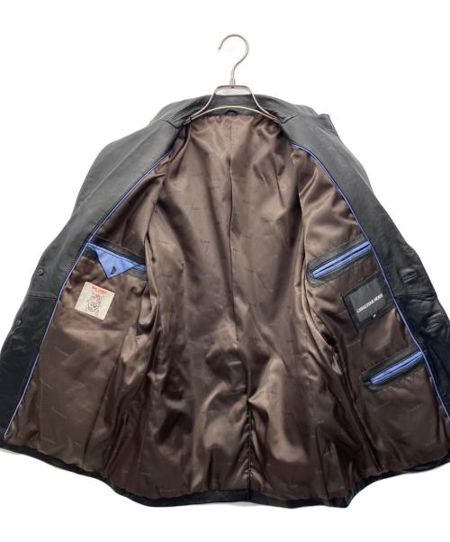 CHRISTIAN MODE（クリスチャン モード）CHRISTIAN MODE (クリスチャン モード) レザーテーラードジャケット ブラック サイズ:Mの古着・服飾アイテム