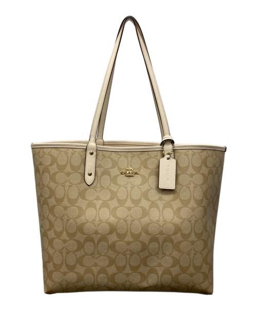 COACH（コーチ）COACH (コーチ) トートバッグ ベージュの古着・服飾アイテム