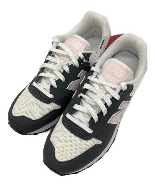 NEW BALANCE（ニューバランス）NEW BALANCE (ニューバランス) ローカットスニーカー グレー×ピンク サイズ:24.0の古着・服飾アイテム