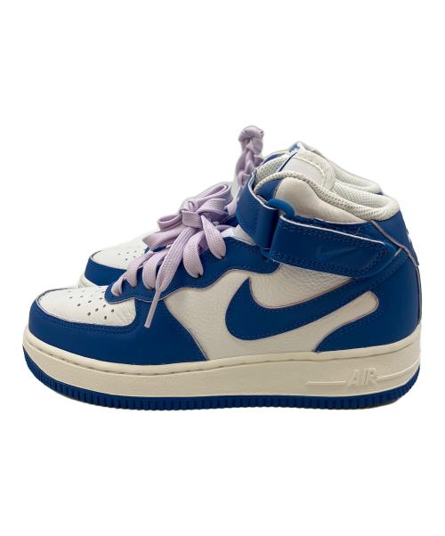 NIKE（ナイキ）NIKE (ナイキ) AIR FORCE 1 '07 MID（エアフォース） ホワイト×ブルー サイズ:US7の古着・服飾アイテム