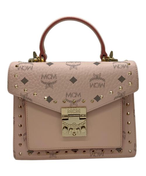 MCM（エムシーエム）MCM (エムシーエム) 2WAYショルダーバッグ ピンクの古着・服飾アイテム