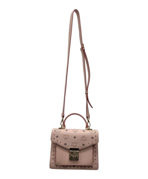 MCM（エムシーエム）MCM (エムシーエム) 2WAYショルダーバッグ ピンクの古着・服飾アイテム