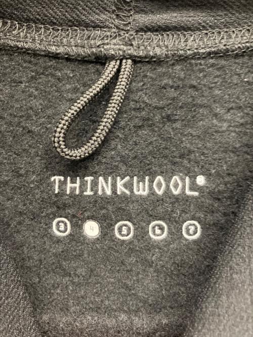 THINKWOOL（THINKWOOL）THINKWOOL (THINKWOOL) プルオーバーパーカー ブラック サイズ:4の古着・服飾アイテム