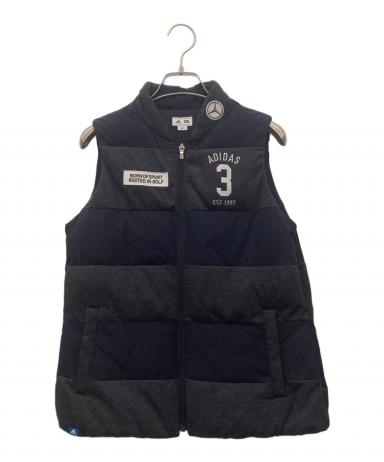 中古・古着通販】adidas (アディダス) 中綿ベスト ネイビー×グレー