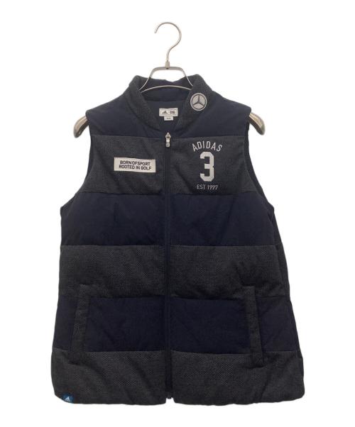 adidas（アディダス）adidas (アディダス) 中綿ベスト ネイビー×グレー サイズ:Mの古着・服飾アイテム