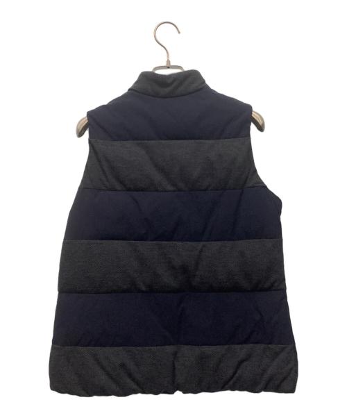 adidas（アディダス）adidas (アディダス) 中綿ベスト ネイビー×グレー サイズ:Mの古着・服飾アイテム